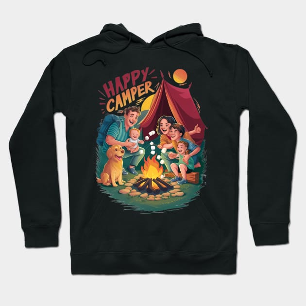 Happy Camper Hoodie by coollooks